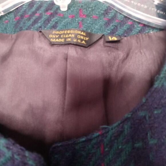 Graham & Gunn plaid blazer size 14 - Picture 3 of 6